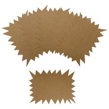 Confezione 40 Flash Kraft Marrone 150x100mm - Espositore Etichette Vendita Prezzi Artigianato Flashes price