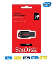 Sandisk 8 GB 16 GB 32 GB 64 GB 128 GB Cruzer Blade unità flash chiavetta USB lotto Flashes price