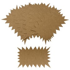 Confezione 20 Flash Kraft Marrone 200x150mm - Espositore Etichette Vendita Prezzi Artigianato Flashes price