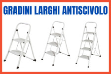 Scala Scaletta Sgabello in Acciaio Pieghevole 2 3 4 Gradini Leggera per Ufficio Ufficio Sgabello price