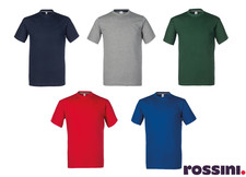 T-SHIRT UOMO DA LAVORO MANICA CORTA ROSSINI MAGLIETTE 100% Cotone DA XS a 5XL T-shirt uomo price