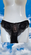 MUTANDA DONNA RAGAZZA IN PIZZO COULOTTE MUTANDINA NERO TAGLIA S/M INTIMO TRASPA Intimo Ragazza price