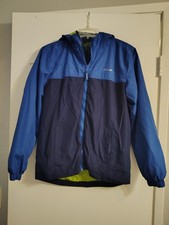 Giacca a vento antipioggia Eddie Bauer ragazzo L 14/16 blu con cappuccio costa leggera Giacca Ragazzo price