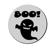 mouse pad tappetino pc con disegno fantasma boo idea regalo scherzo halloween Disegno Pad price