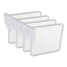 L 4x Clip Divisore Frigorifero Retrattile Estensibile Organizzatore Separatore Frigorifero Divider & Separator price