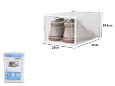 Box Contenitore Per Scarpe Calzature Impilabile 35x25x19.2cm 87647 dfh Scarpa Contenitori Box price