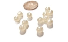 50 sfere perline vintage perle acriliche 6 mm rotonde senza foro - riparazione gioielli fai da te E411 Bead Paint price
