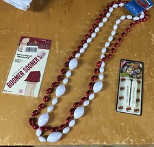 COLLANA perline calcio OU Oklahoma Sooners TATUAGGI TEMPORANEI GameDay VERNICE VISO Bead Paint price