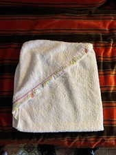 PROMO! Tebro - Accappatoio bianco neonata cotone alta qualità 90x90 cm Bebè 👶 Accappatoio bebè price