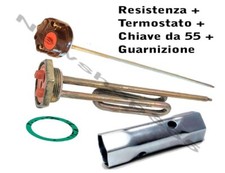 Resistenza + Termostato + Guarnizione + Chiave 55x55 scaldabagno a vite 1200 W Scaldabagni price