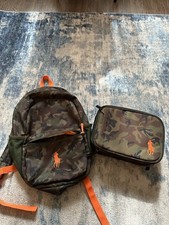 Zaino mimetico con logo Polo Ralph Lauren con lunchbox per bambini. Borsa Sport Uomo price