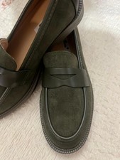 Scarpe basse donna ragazza mocassini mocassino college verde oliva Scarpe Casual Ragazzo price