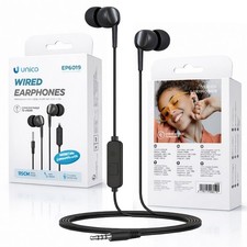 UNICO CUFFIE AURICOLARI IN-EAR CON MICROFONO BASSI PROFONDI E POTENTI FILO NERO Cuffie price
