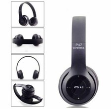 CUFFIE P47 WIRELESS BLUETOOTH PIEGHEVOLI SMARTPHONE PC STEREO MICROFONO Cuffie price