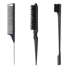 Set Spazzole per Styling Capelli - Pettine Schiena Liscio, Spazzola Controllo Bordi, Pettine Coda di Ratto per... Hair Brush-Comb Bebè price