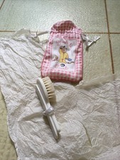 Jenny Mort Set Spazzola e Pettine Capelli per Neonato e Neonati 2pz con Sacchetto Rosa Hair Brush-Comb Bebè price