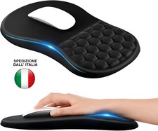 TAPPETINO MOUSE ERGONOMICO IN MEMORY GEL SUPPORTO POLSO POGGIA POLSO ANTISCIVOLO Tappetino mouse gaming price