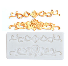 Stampo fondente silicone barocco rilievo vintage torta foglia fiore pasta stampo fai da te Relief Paste price