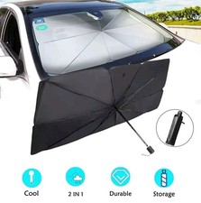 PARASOLE ANTERIORE PER AUTO 2 IN 1 TENDINA OMBRELLO PIEGHEVOLE PARABREZZA 140x70 Parasole price