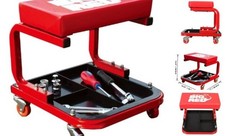 Big RED TR6300-3 250 libbre rullo auto rampicante sedile garage/negozio: rosso Standard Sgabello price