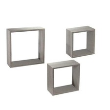 SET 3 PENSILI QUADRATI IN LEGNO DA PARETE IN TRE MISURE CON FINITURA OLMO Ingresso Tree price