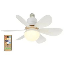 VENTILATORE SOFFITTO MURO CON TELECOMANDO 6 PALE 1 LUCE LAMPADA LED TRE VELOCITÀ Ingresso Tree price