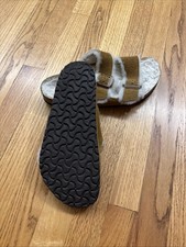Shearling Birkenstock Arizona scamosciato marrone taglia 41 Sandali Unisex price
