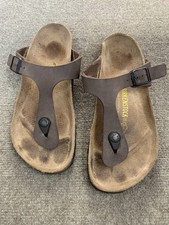 Birkenstock Birki’s Gizeh sandali con fibbia tanga marrone EU 38 L7 Sandali Unisex price