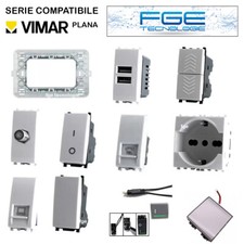 SERIE VIMAR PLANA COMPATIBILE FRUTTI PRESA SCHUKO PULSANTE INTERRUTTORE USB TV Interruttori price