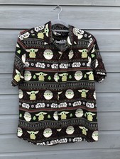 CAMICIA NATALE UOMO STAR WARS IL MANDALORIANO YODA grande cotone Camicia Bebè price