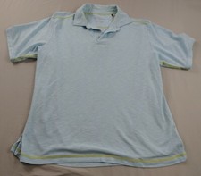 Tommy Bahama Camicia Uomo XL Bambino Blu Pullover Giallo Cuciture Elasticizzata (1207) Camicia Bebè price