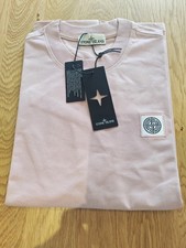 Stone Island T-Shirt Uomo Rosa Pastello/Viola Taglia XL Extra Large Camicia Bebè price