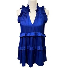 Top donna Anthropologie babydoll a strati taglia S con volant contadino femminile boho Camicia Bebè price