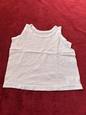 Top canottiera bianca circa taglia 80 Undershirt Bebè price