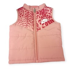 Gilet imbottito Nike bambina 12M rosa leopardato rosso polvere di stelle - usato Undershirt Bebè price