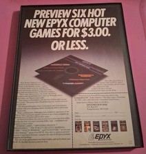 Epyx Computer Games Anteprima Disco Vintage Stampa Incorniciata Pubblicità 1984 8,5X11 Computer Games price