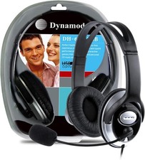 Cuffie USB cablate con microfono per chiamate PC giochi computer - OFFERTA! Prezzo consigliato £18 Computer Games price