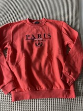 Felpa Pullover Girocollo Paris Tour D'Or Paris Logo Grafico Rosa Taglia L Felpa donna price