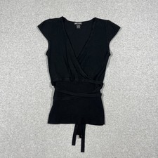 Maglione Y2K Vintage Wet Seal Maglia Babydoll Top Cravatta Girovita Gotico Scuro Maglione Bebè price