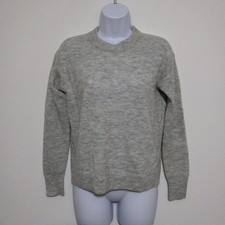 Maglione donna lana alpaca Quince bambino taglia S grigio punto diamante Maglione Bebè price