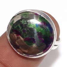 Anello in argento 925 placcato colore trattato Apache pirite dorata US 8,5 trendy MJ Colored Stone Anello price