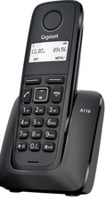 Gigaset A116 Telefono Fisso Casa Senza Fili Cordless Ufficio Portatile DECT Nero Cordless Telefono price
