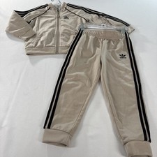 Tuta tuta Adidas bambino 3-4 anni originale SST beige/nero 4T usata in ottime condizioni Tracksuit Bebè price