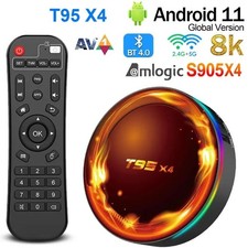 T95 Android TV Box 4 GB 32 GB Quad Core HD 8K Amlogic S905X4 lettore multimediale intelligente Regno Unito Media Player price