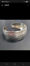 Vintage Elephant Tibetan Ethnic Boho Adjustable Cuff Bracelet  Silver Plated Ethnic Bracciale price