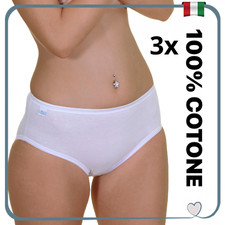 Set 3 Mutande Donna in Cotone 100% Slip Culotte Vita Media intimo Mutanda da Set Intimo Donna price