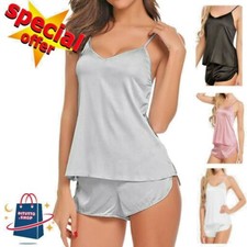Set Intimo Pigiama Donna Sexy Hot Vari Colori Effetto Fresco Raso Offerta Estate Set Intimo Donna price