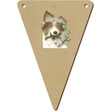 5 x 140 mm 'Cane con fiori di margherita' pennant / bandiere (BN00090261) Flags & Pennants price