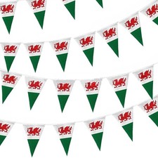 10M Bandiere Galles Bunting Pennant Bandiera Gallese Coppa Europa Calcio Decorazione Sport Flags & Pennants price