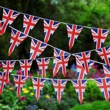Bandiere Union Jack Bunting 25 pennant lunghe Union Jack King triangolo bandiera Flags & Pennants price